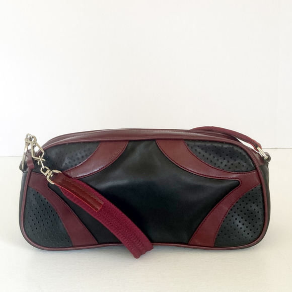 Prada Crossbody Bag in Burgundy and Dark Green - Picture 3 of 17
